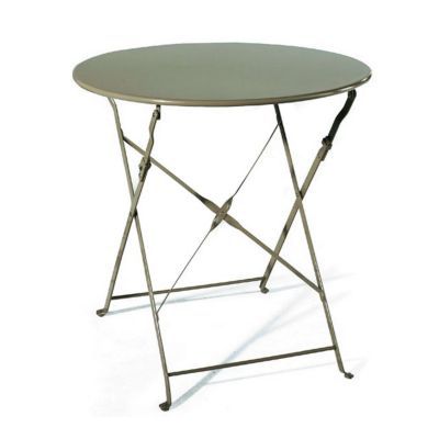 Table Ronde Saba Poivre Pliante O70cm Castorama
