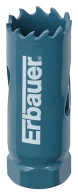 Scie cloche sans foret pilote Erbauer pour métal et bois Ø.20 mm