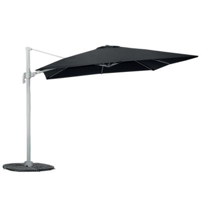 Parasol Nouméa déporté en alu 300 x 300 cm noir