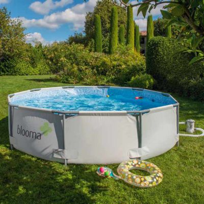 Piscine tubulaire Blooma Kamba ?3 05 m + bà¢che et sac de rangement