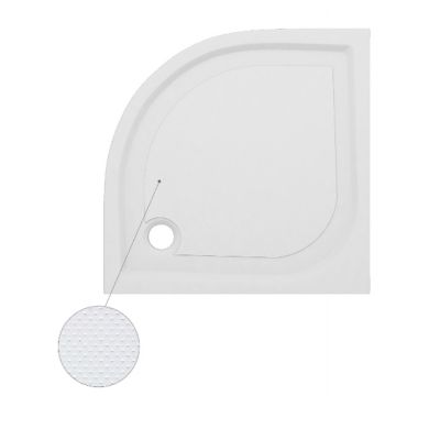 Receveur à  poser extra plat d'angle blanc Cooke & Lewis Limski 90 x 90 cm