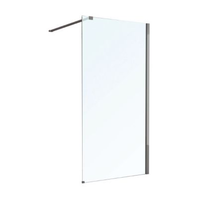 Paroi de douche COOKE & LEWIS Akiti chromé 90 cm