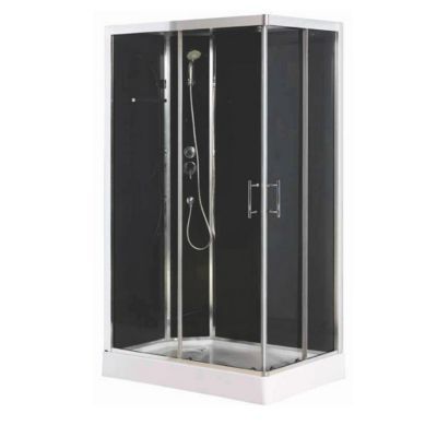 Panneau + toit cabine de douche blanc Cooke & Lewis Dive Easy 120 cm