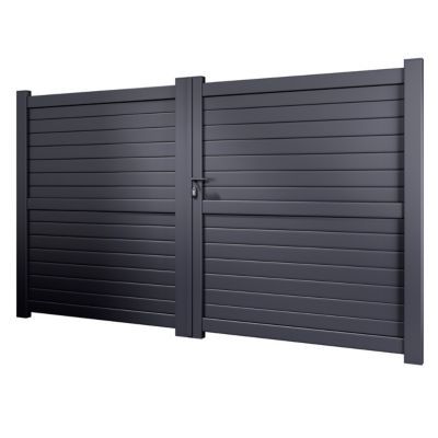 Portail aluminium BLOOMA Sydney anthracite - 350 x h.170 cm