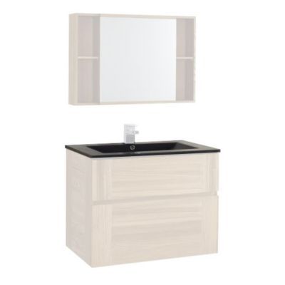 Plan vasque gris anthracite Form Essential 80 cm