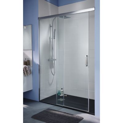 Porte de douche coulissante Cooke & Lewis Loft II transparent 140 cm