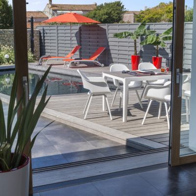 Bain de soleil en métal Atlantis