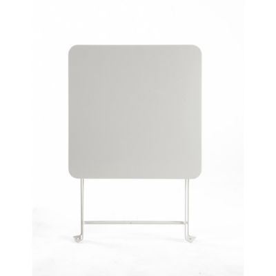 Table basse de jardin en métal Saba anthracite pliante 40 x 40 cm