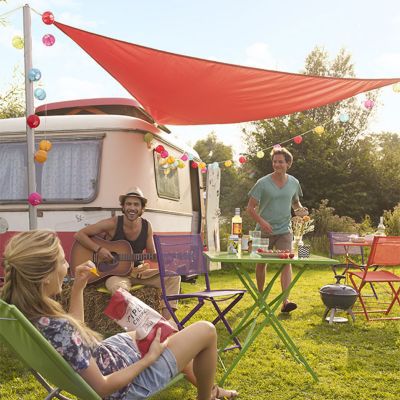 Table de jardin Saba anthracite pliante 110 x 70 cm