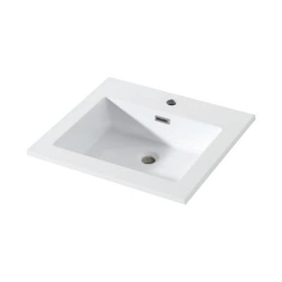 Plan vasque blanc Cooke & Lewis Upa 55 cm