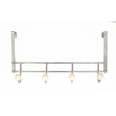 Porte-manteau à suspendre métal blanc Form Giza 4 têtes