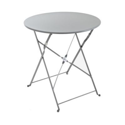 Table de jardin Saba anthracite pliante ?70 cm