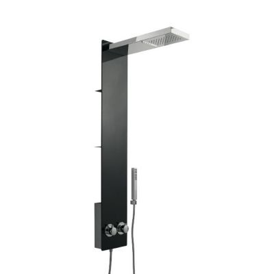 Colonne de douche verre noir Kainji