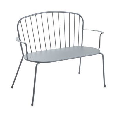 Banc de jardin en métal Gloria anthracite