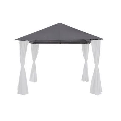 Toile de remplacement toit pour tonnelle Shamal gris