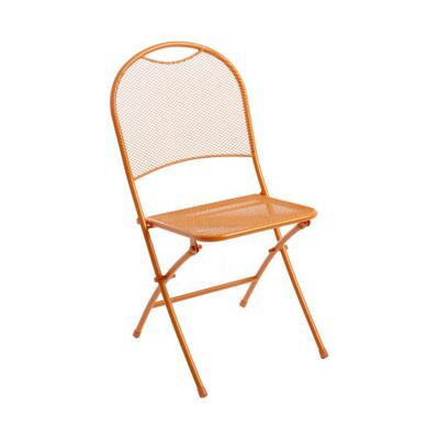 Chaise de jardin Chiva mandarine pliante