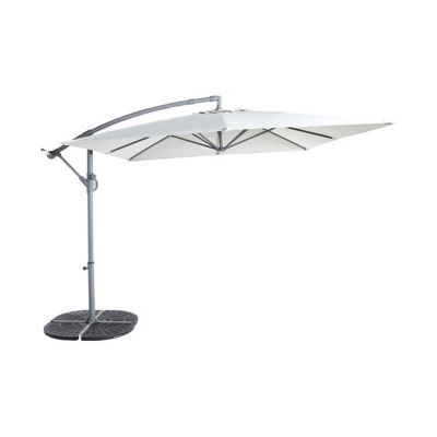 Parasol déporté Blooma Syrna gris 300 x 250 cm