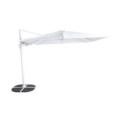 Parasol déporté Blooma Astor blanc ?300 cm
