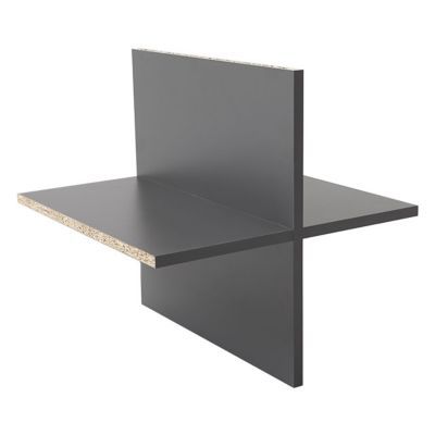 Croisillon pour caisson Mixxit L. 33cm, gris foncé