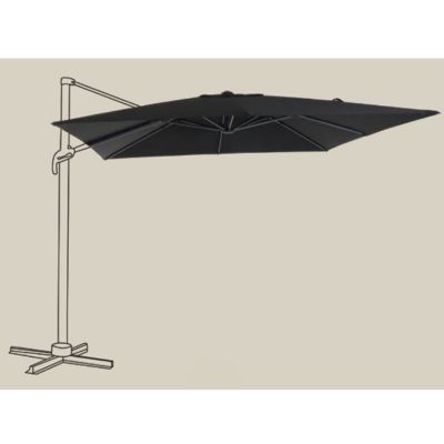 Parasol déporté Blooma Jaya gris ?300 cm