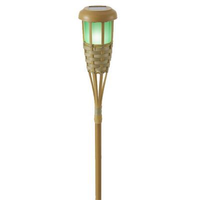 Torche LED solaire Blooma Tiki vert