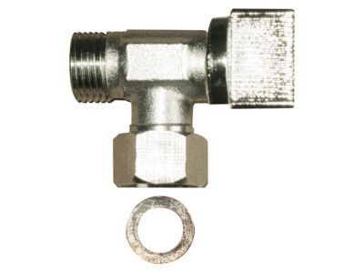 Robinet d'arrêt 1/4 tour laiton chromé 12 x 17