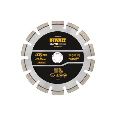 Disque diamant Ø230x22 23mm ELITE DEWALT DT20466 QZ pour béton asphalte