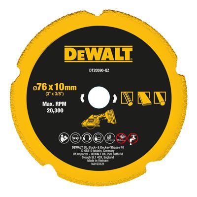Disque 76 mm diamant Matériaux DEWALT DT20590 QZ - vue 1