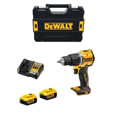 Dewalt DCD100YP2T QW Per­ceuse vis­seuse à percussion 2 vi­tesses 18V 2 X 5.0 Ah Batterie chargeur en coffret - vue 3