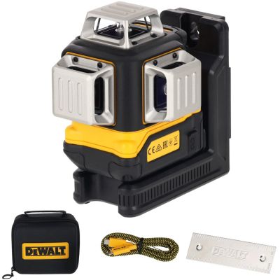 Niveau laser 3 lignes faisceau vert DCLE14361GB-XJ - XR 18V, IP54, étui de transport, support magnétique