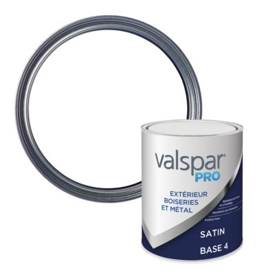Peinture boiseries et métal extérieur Valspar Pro satin base 4 - 1L