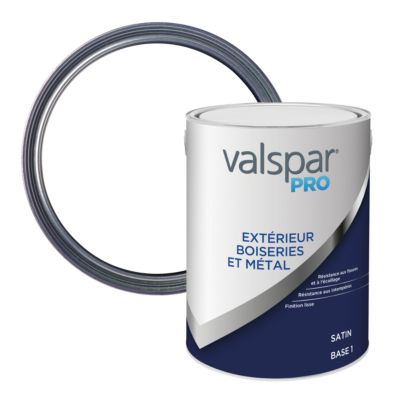 Peinture boiseries et métal extérieur Valspar Pro satin base 1 - 5L