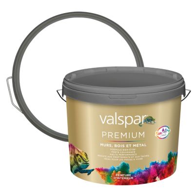 Peinture murs, bois et métal intérieur Valspar Premium Velours base A 10L