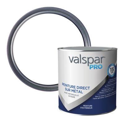 Peinture direct sur métal extérieur Valspar Pro satin base 2 - 2,5L