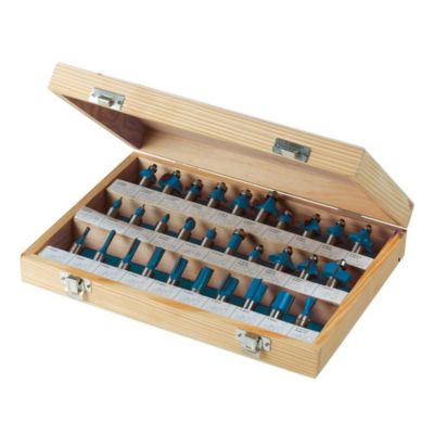 Silverline Coffret 30 mèches défonceuse TCT