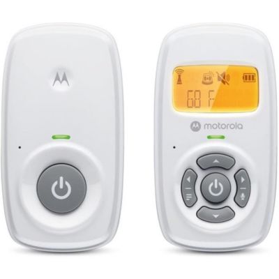 Babyphone audio Motorola AM24 DECT 1,5 pouces écran rétroéclairé blanc 300 m