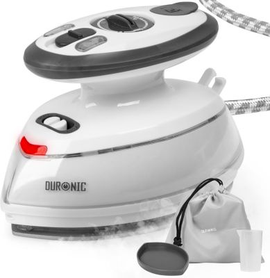 SI3 WE Fer à repasser à vapeur de voyage 400W Réservoir 35 ml Semelle antiadhésive Interrupteur à double tension Duronic