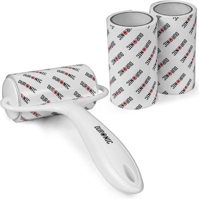 Duronic ROLL1X2 Rouleau ramasse poils 2x Recharges de bandes adhésives Anti peluches pour vêtements et tissus Anti bouloche