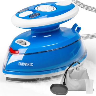 SI3 BE Fer à repasser à vapeur de voyage 400W Réservoir 35 ml Semelle antiadhésive Interrupteur à double tension Duronic