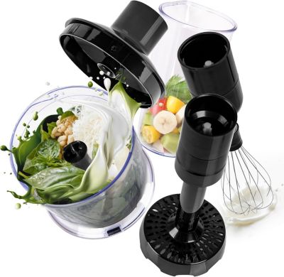 HBA35 Kit accessoires pour mixeur plongeant HB35B HB35C Fouet hachoir presse purée Découpe rapide Soupe Smoothie Purée Duronic