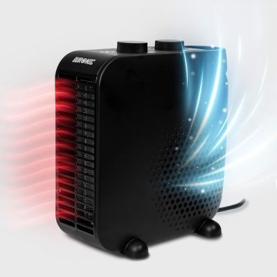 Duronic HV21 Radiateur soufflant électrique de 2000W 2 Réglages de Puissance Position verticale ou horizontale Ventilateur d'air frais en été Taille compacte