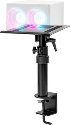 Duronic Support D'enceintes Pour Bureau Hauteur Ajustable 26,4 À 40,5cm Inclinable Rotatif 24 X 20cm Sps15 - vue 2