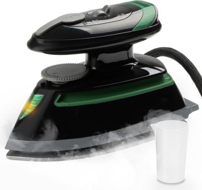 SI4 BG Fer à repasser à vapeur de voyage 420W Réservoir 30 ml Plaque en céramique Interrupteur à double tension Duronic