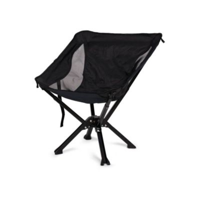 Chaise de camping pliante KAMPA Porcini 2 kg noire avec housse