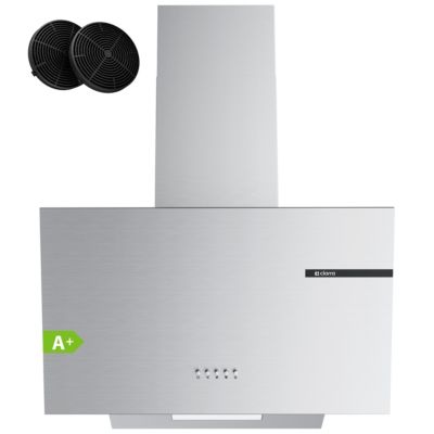 Hotte inclinée 60cm 600m3/h 3 vitesses évacuation ou recyclage inox Ciarra CD6765AS