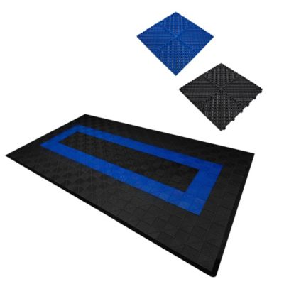 Carrelage De Sol Modulaire Ventilé à Verrouillage Pour Garage, Salle De Sport, Bureau - 400x400 Mm