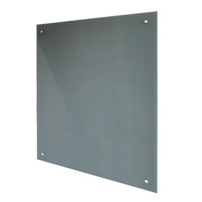 Fond de hotte en verre gris l. 70,5 cm x H. 90 cm x Ep. 5 mm