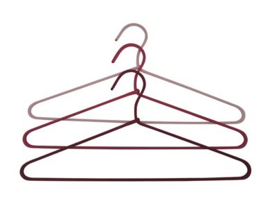 Lot de 3 cintres Alas L. 44,5 cm dégradé de rose