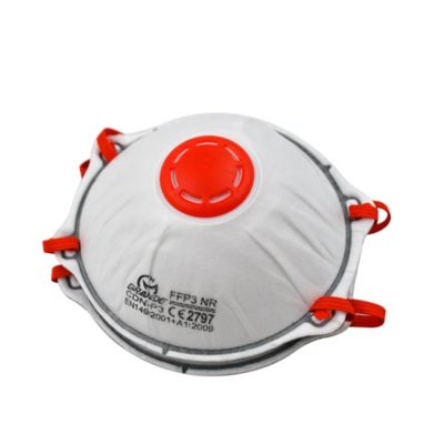 Masque anti-poussière jetable à valve FFP3, lot de 2