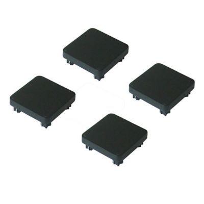 Chapeau GoodHome Neva anthracite 7,5 x 7,5 cm (Lot de 4)